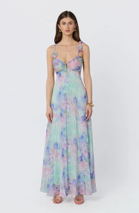 Lbruh Emese Floral Cutout Maxi Dress