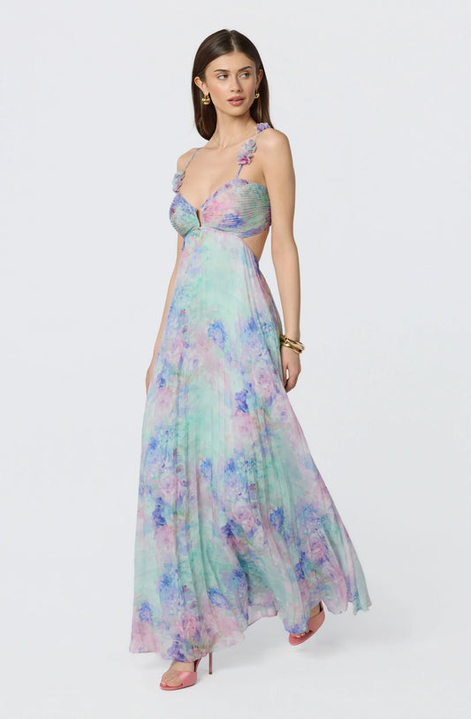 Lbruh Emese Floral Cutout Maxi Dress